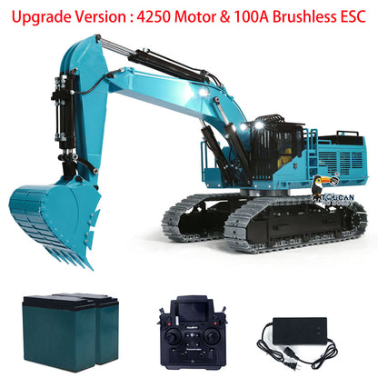 TOUCAN RC HOBBY 1/8 385CF Metal Hydraulic RC Excavator RTR 150KG Heavy Duty Remote Control Diggers Ready to Run Upgraded Version Models