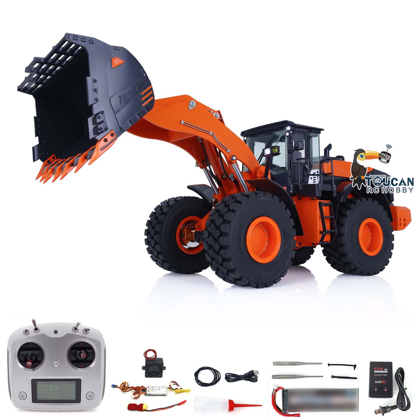 US STOCK Metal Hydraulic RC Loader 1/14 ZW370 JDM 198 RTR Radio Control Construction Car