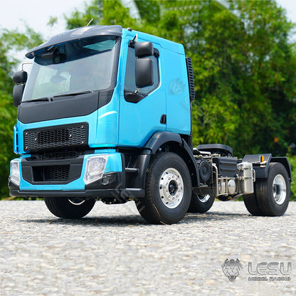 LESU Z0029 1/14 Metal 4x2 RC Tractor Truck with 2Speed Transmission Light Sound System for Construction Vehicle Enthusiast