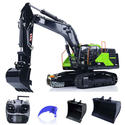 MTM 1/14 EC380 RC 2 Arms PNP Metal Hydraulic Tracked Excavator Digger With Ripper Tiltable Bucket