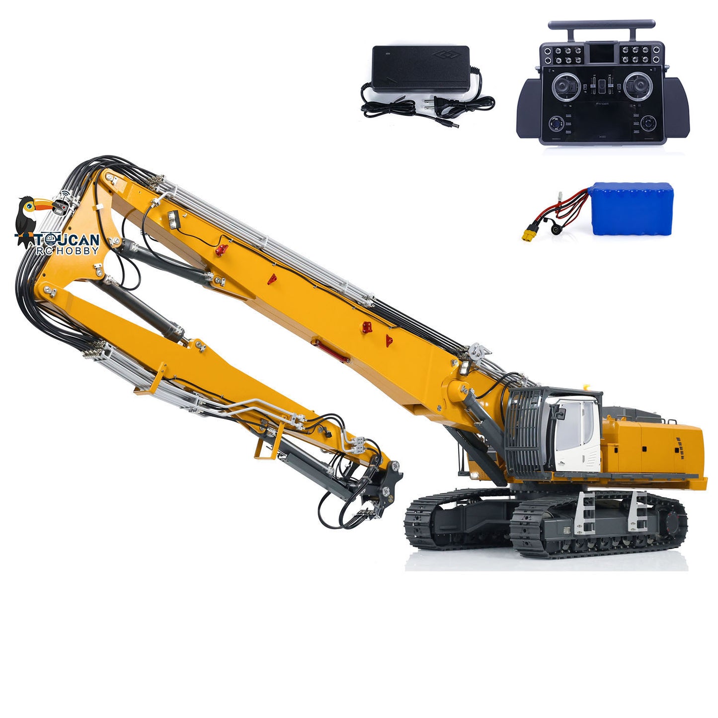 1/14 K970-300 Hydraulic Demonlition RC Excavator With Tandeme XE Remote Controller