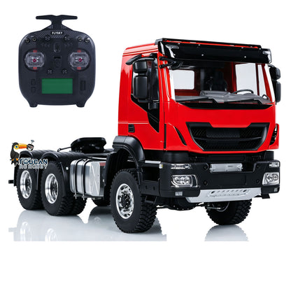 Camion tracteur RC en métal 1/14 6x6 PNP avec boîte de vitesses à 2 vitesses