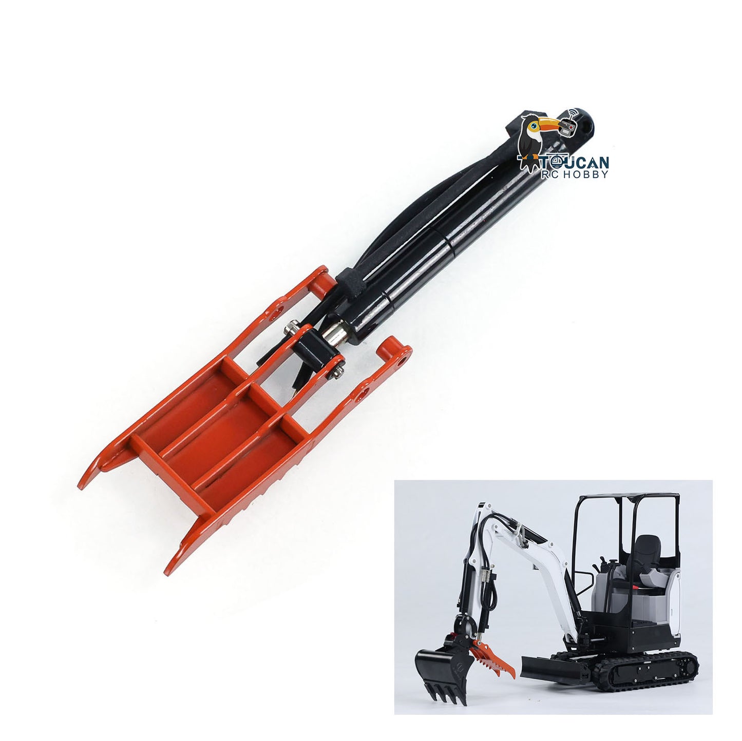 JX Model 1/14 E20 RC Hydraulic Excavator Mini Remote Control Digger & E20 Attachments