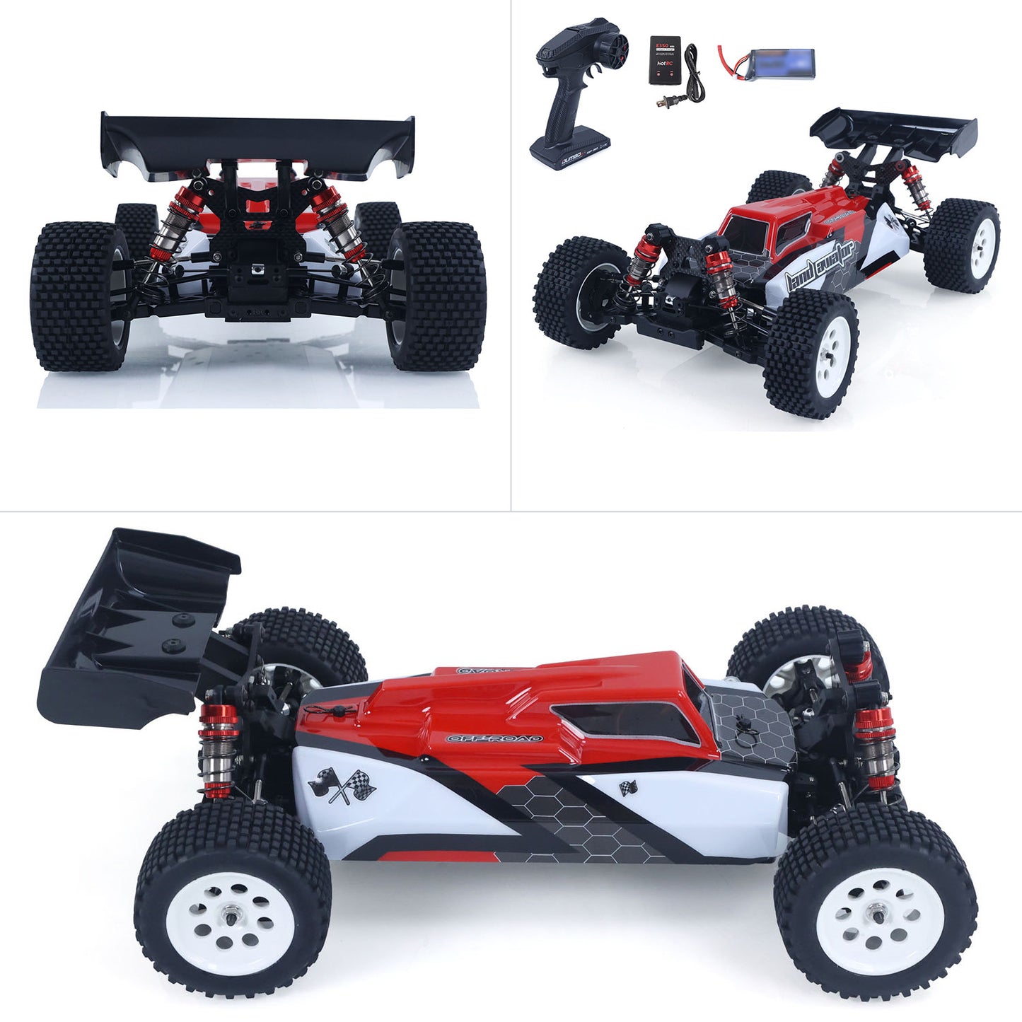 US Stock 70KM/H 1/10 High Speed Radio Control Off Road Vehicle 1001 RC Model Car Hobbywing 60A ESC 3650 Brushless Motor Ready to Run