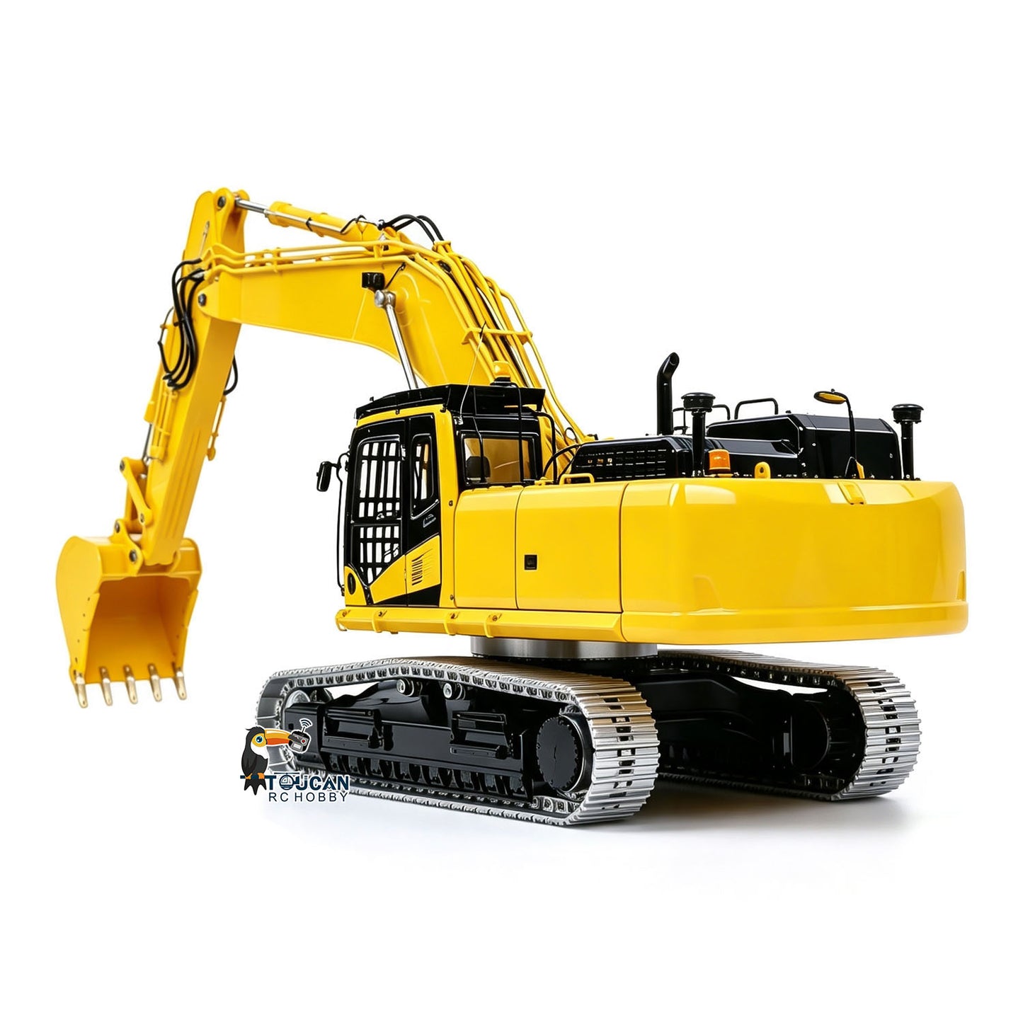 LESU 1/14 Metal Remote Control Hydraulic Tracked Excavator RTR Aoue PC500 RC Digger 7Ways Valve PL18EV Lite Radio Light Battery