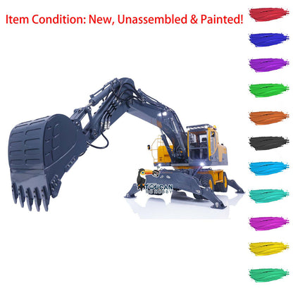 LESU 1/14 AOUE ET30H RC Metal Hydraulic Wheeled Excavator A0006