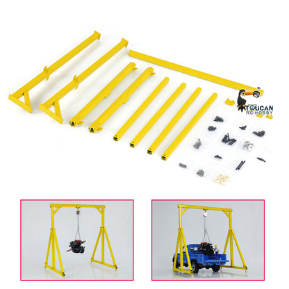 IN STOCK JDM Metal Chain Lift Block Tackle Hoist Portable Gantry for 1/14 RC Crane