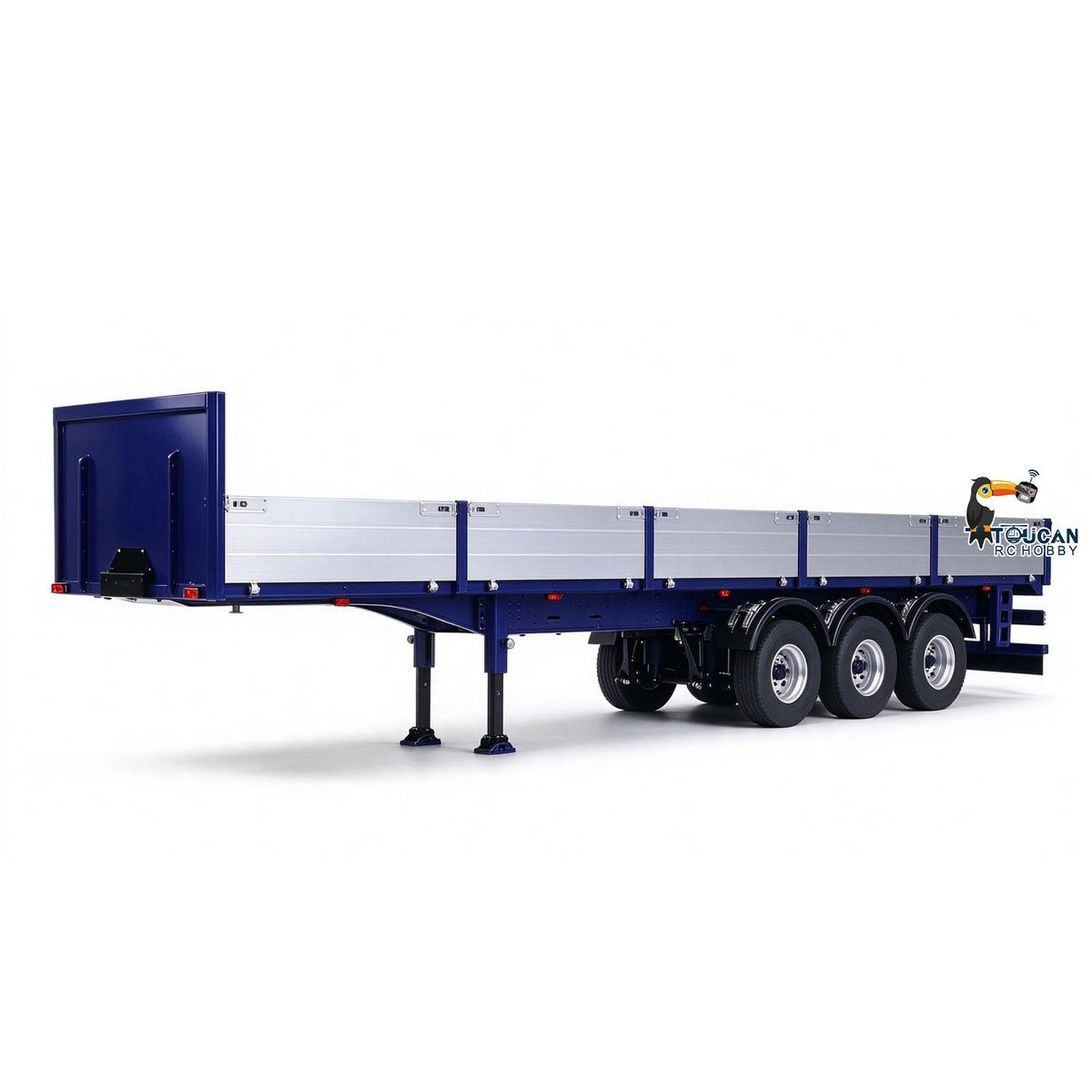 TOUCAN Painted 3-Axle Metal Semi Trailer Support Legs For 1/14 RC Tractor Truck Remote Control Lorry Car Model BM214 Forklift