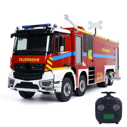 8x4 RC-Feuerwehrauto-Chassis aus Metall im Maßstab 1/14