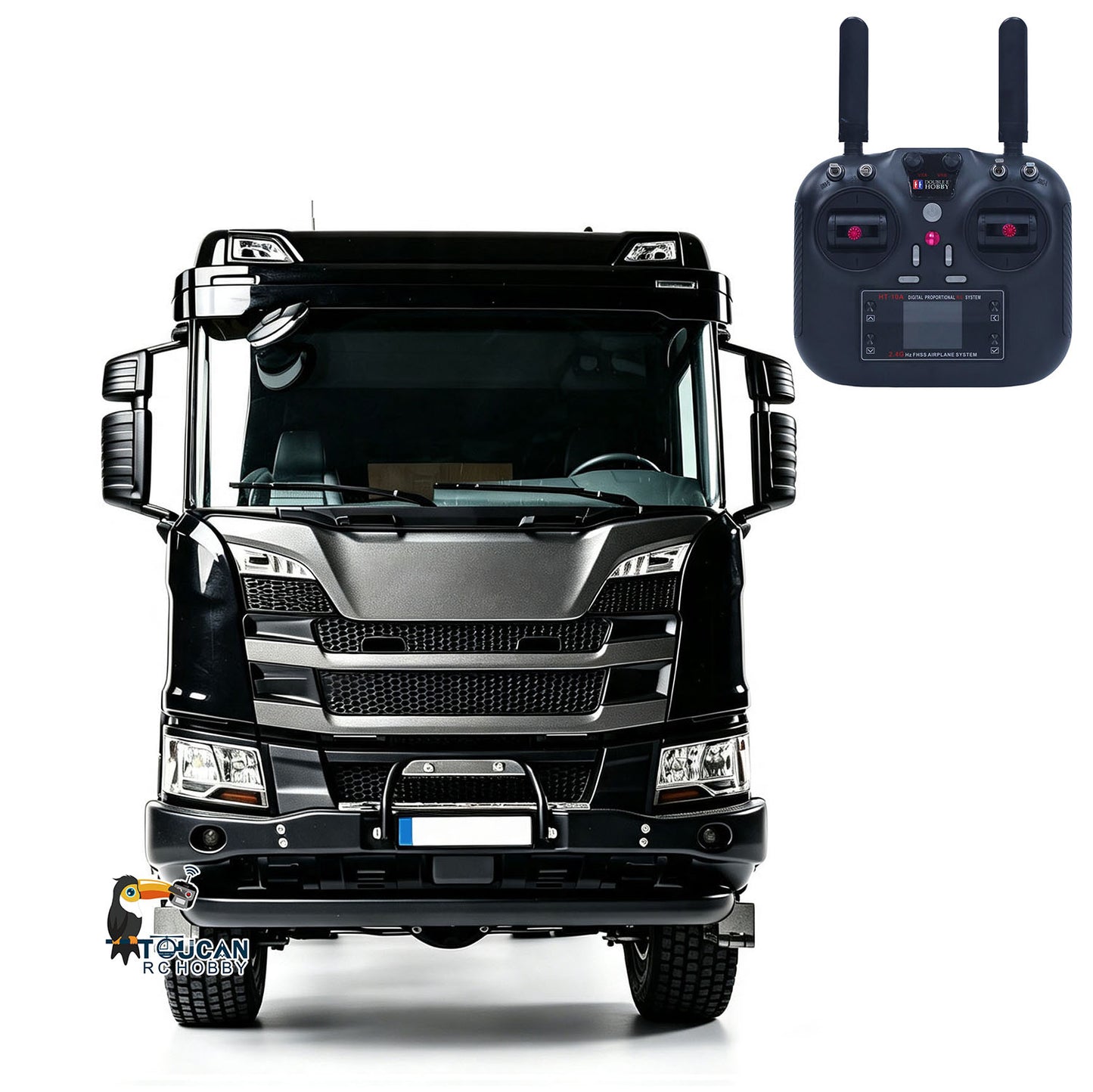 Double E 1/14 4WD Electric Lifting RC Dump Truck E022 2Speed Tipper 500G Full Metal Axle Magnetic High Roof Battery Radio Light
