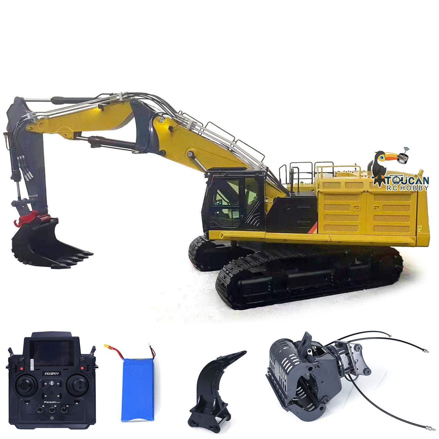 374 UHD 1/14 RC Hydraulic Demolition Excavator 3-section Boom RTR Digger Model