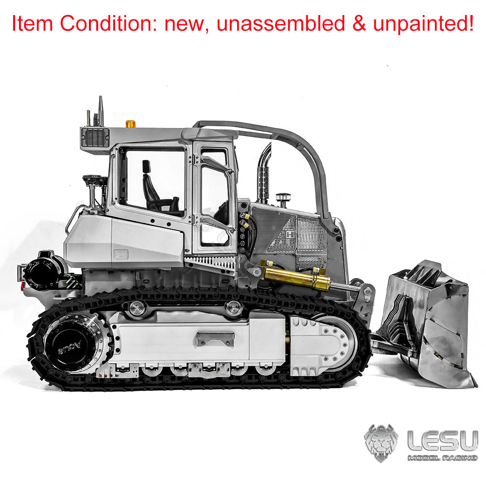 IN STOCK LESU 1:14 RC Hydraulic Bulldozer Aoue 850K Black Track Dozer