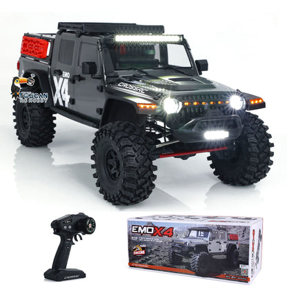 US STOCK CORSSRC 1/8 RC 4WD EMO X4 Off-road Vehicle 4x4 Radio Control Crawler Lights