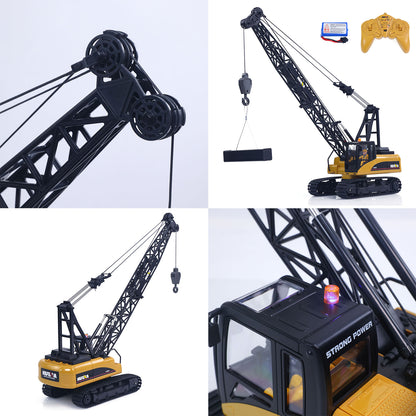 US STOCK HUINA 572 15CH RC 1/14 Construction Crane Truck Tower Excavator Model Car Toy