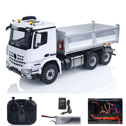 2Speed 3348 Metal Chassis 1/14 RTR RC Hydraulic Dumper Remote Control Tipper Model NO Lock Differential Axle Light Sound Battery