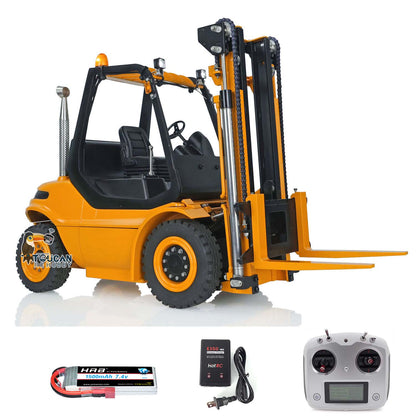 AUF LAGER 1/14 Metall LESU Montiert Painted RC RTR Gabelstapler Licht Sound