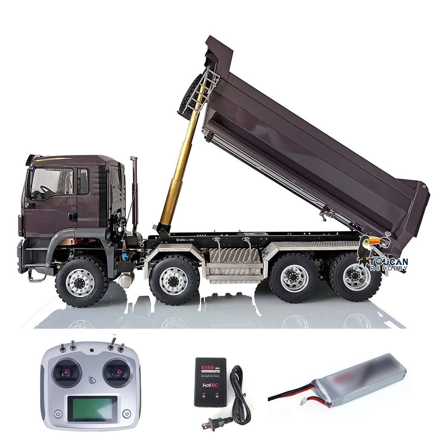 LESU 8x8 Hydraulic RC Dump Truck 1/14