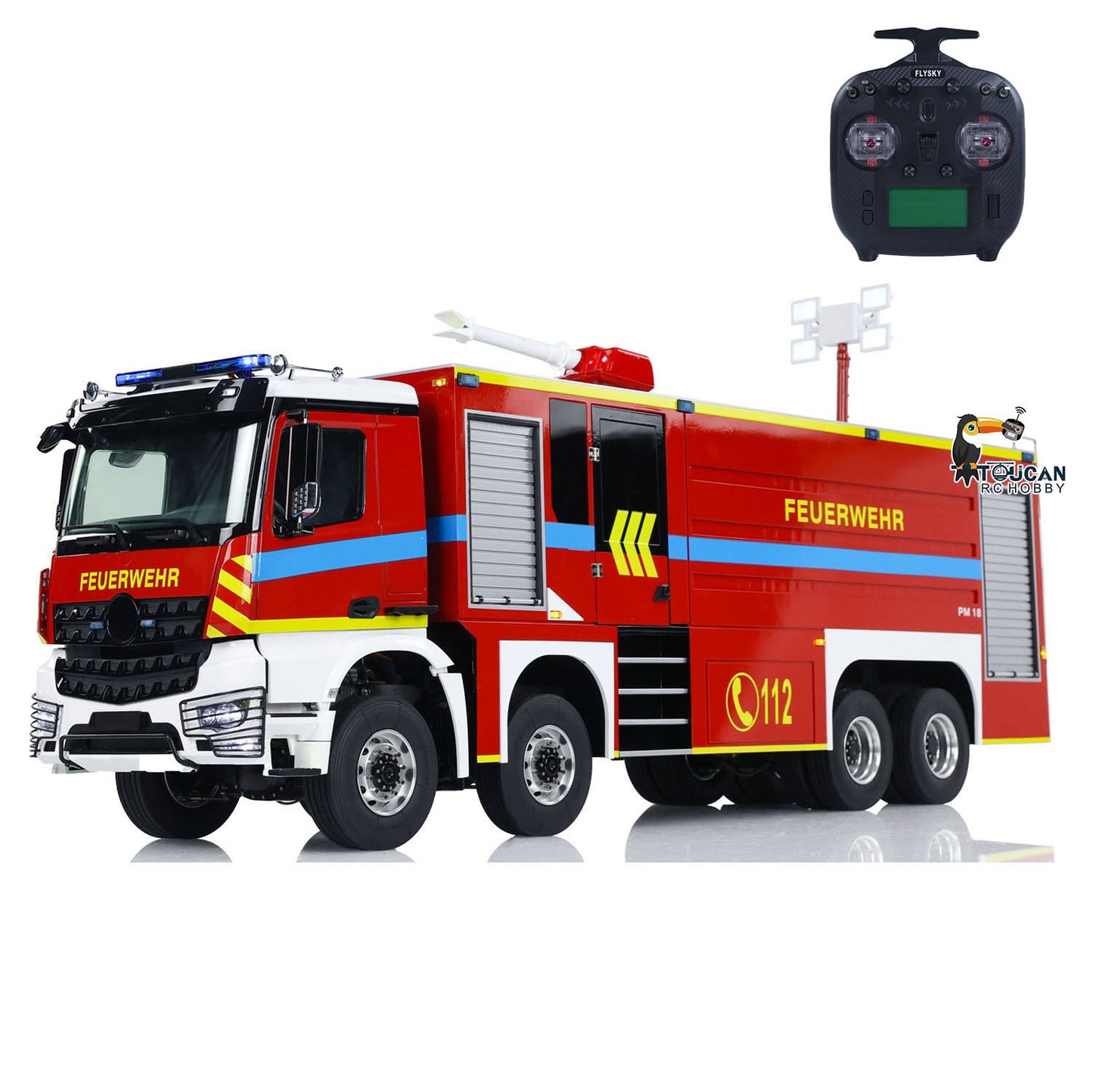 Camion de pompiers télécommandé 1/14 8x8