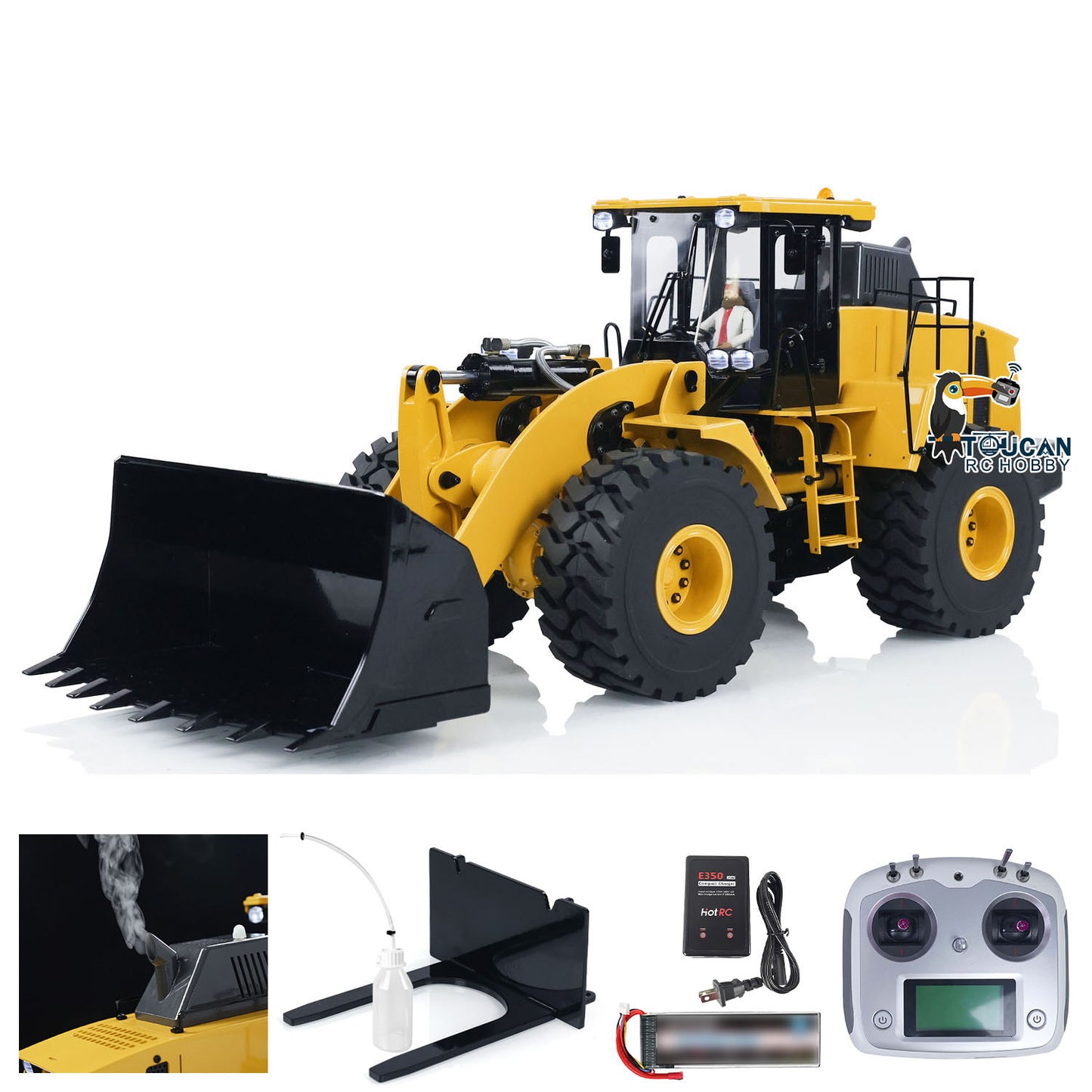 1/14 WA470 980L Hydraulic RC Loader With Smoke RTR