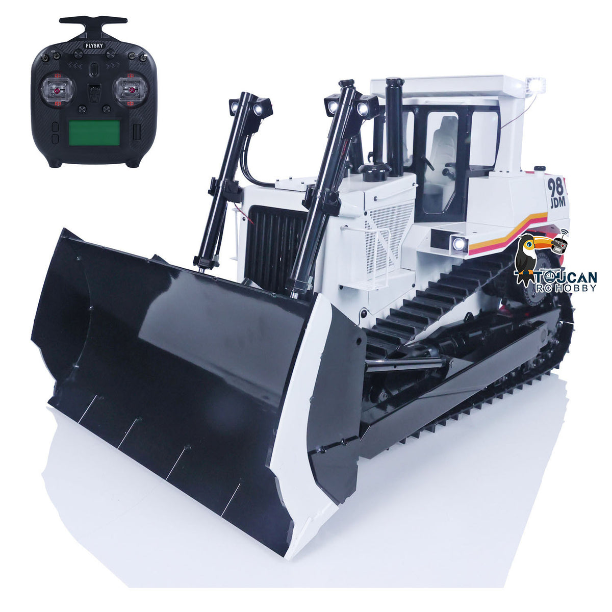 EN STOCK JDM-98 1/14 JDMODEL PNP DXR2 Bulldozer RC hydraulique en métal