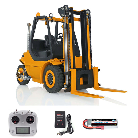 US STOCK LESU Hydraulic RC Forklift Truck 1/14 Radio Control Transfer Car Linde RTR Truck