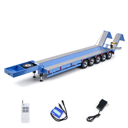 5 Axles Metal Semi-trailer for 1/14 RC Tractor Dumper