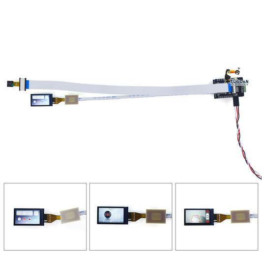Reverse Camera LCD Display for DIY Scale RC Tractor Truck Hydraulic Dumper Crawler Car Radio Controlled Off Road Vehicles Model