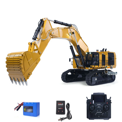 RTR 1/14 Hydraulic RC Excavator 6015B Metal Remote Control Digger Heavy Duty Model Construction Vehicle Flysky PL18EV Lite