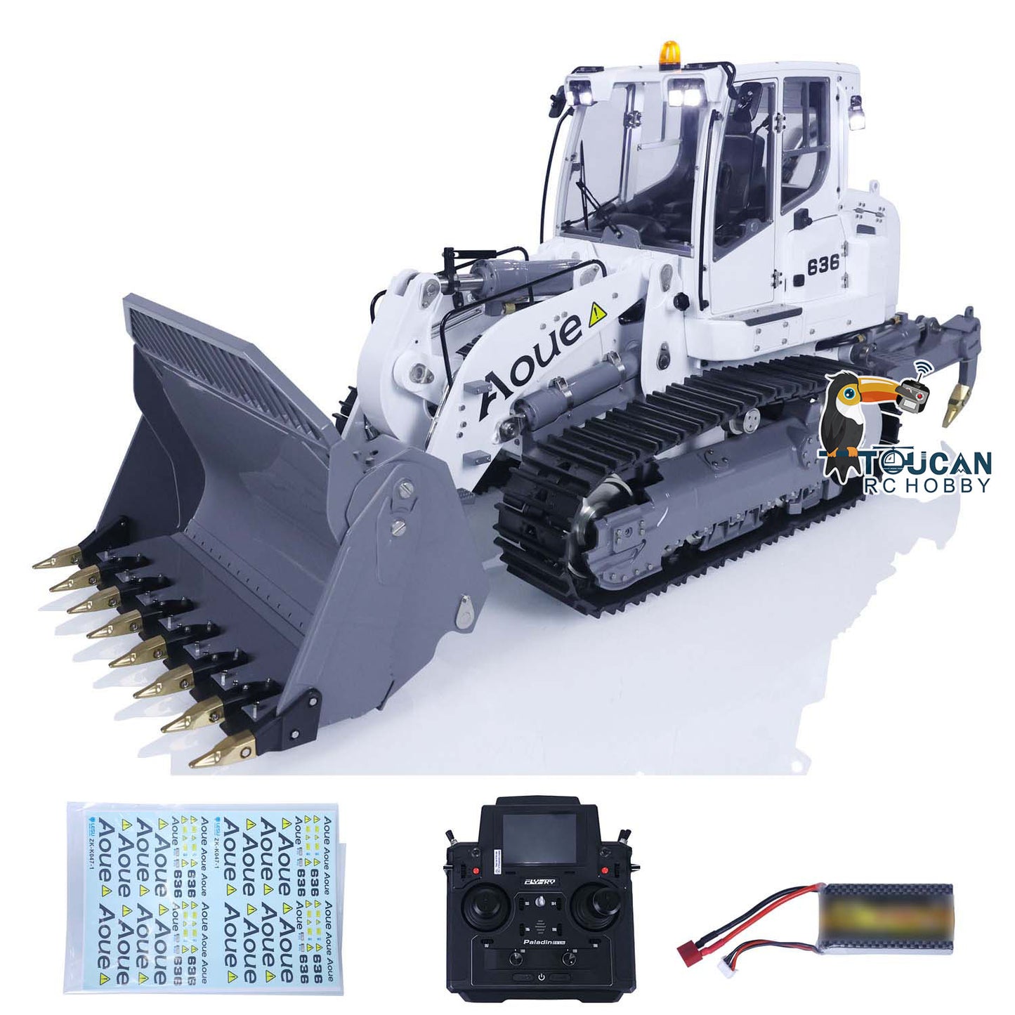 LESU 1/14 636 RTR RC Hydraulic Metal Tracked Loader B0014