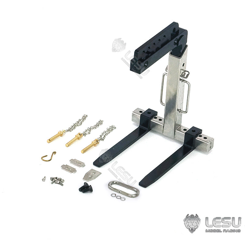 LESU Metall Manuelle Balance Gabel Für 1/14 RC Hydraulische Kran Traktor Dumper