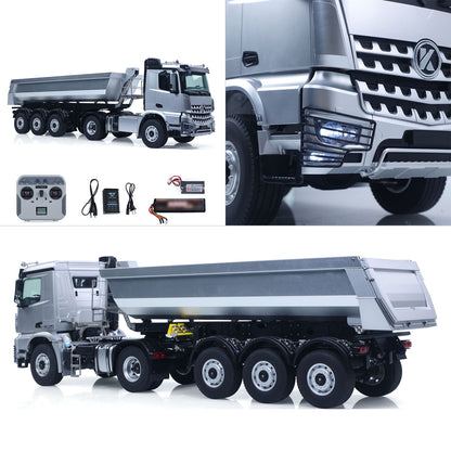 Fast Shipping Kabolite RTR Car 1/14 4X4 RC Tractor Truck 3Axles Electric Lifting Dump Trialer