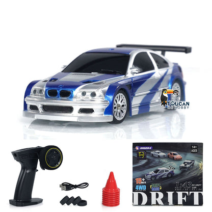 Fast Shipping RTR RC Race Car Gyro 4*4 Fully Proportional Control Speed Mini Car Toy 1/43
