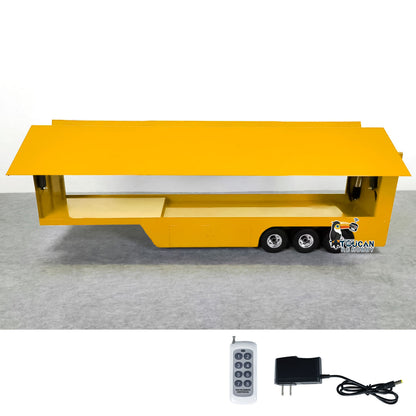 Metal 1/14 RC Mobile Stage Vehicles RC Roadshow Trailer Truck Model