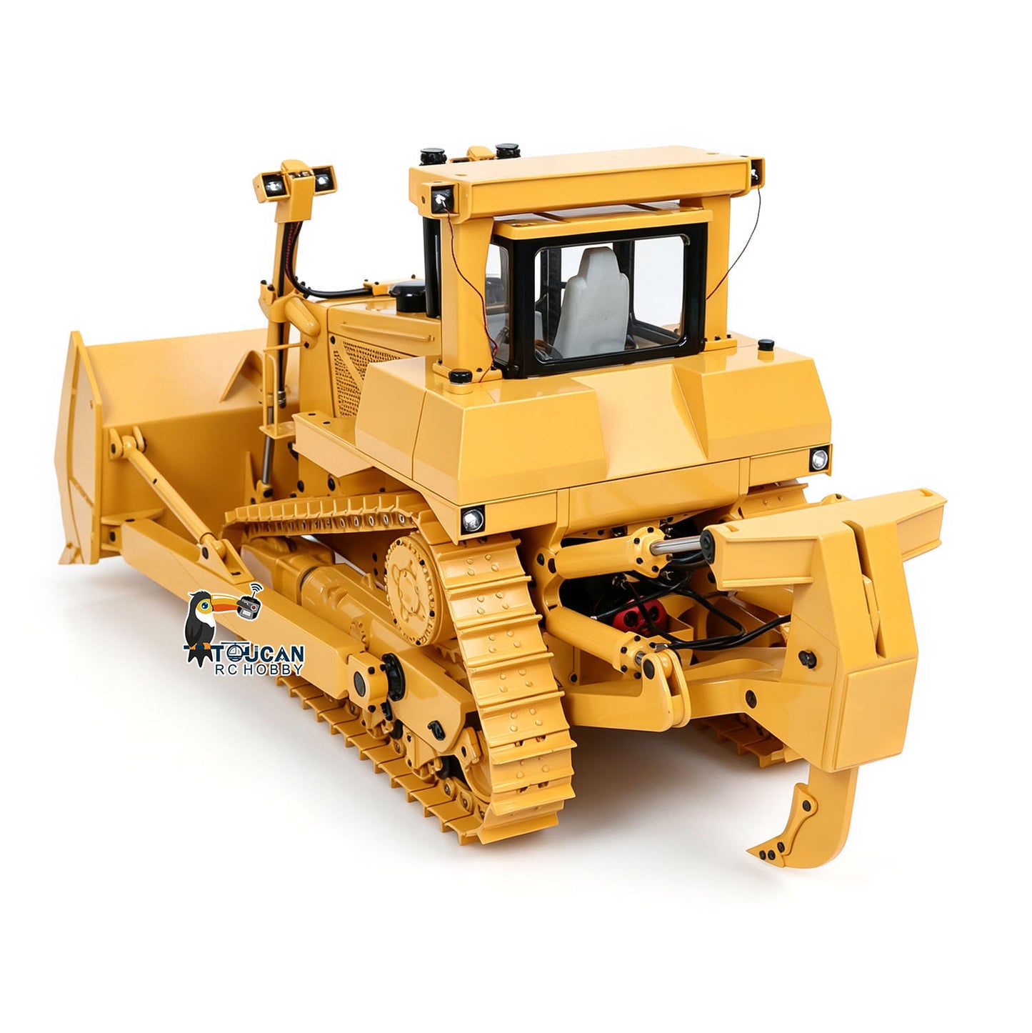 Fast Shipping 1/14 JDM-98 DXR2 Metal RC Hydraulic Bulldozer Radio Control Dozer 201 New Sound Module