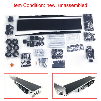 US STOCK TOUCAN RC Chassis Flatbed Semi Trailer for DIY TAMIYA Model 1/14 Tractor Truck