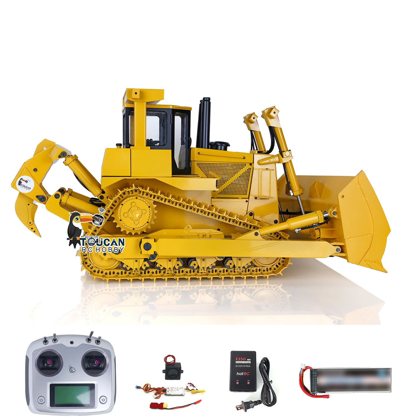 JDM-98 1/14 JDMODEL DXR2 Metal Hydraulic RC PNP Bulldozer With 201 New Sound System