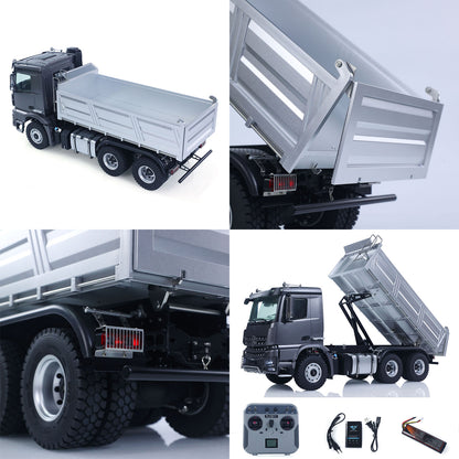 1/14 2.4G Remote Control Electric Lifting Dumper 5702 Model 6*6 Tipper Vehicle 2Speed Sound Light Motor RTR Car Gifts Adults