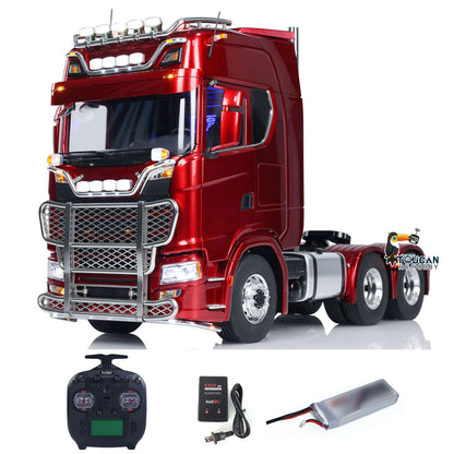 TOUCAN 1/14 RC Tractor Truck 6*6 770S Metal Chassis Light Sound Smoke Differential