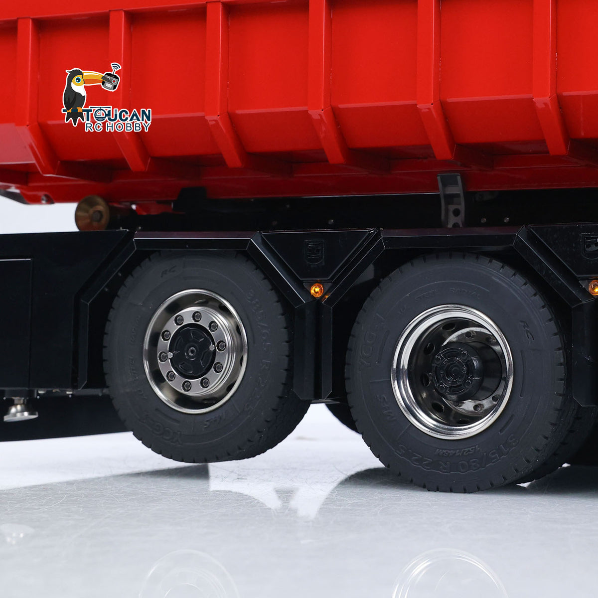 TOUCAN 1/14 RC Hydraulic Crane Truck 770S RTR 10X10 3Speed Metal Dumper Fly Jib Arm Rear Lift Steer Axle Wheel Reduction Diff Lock