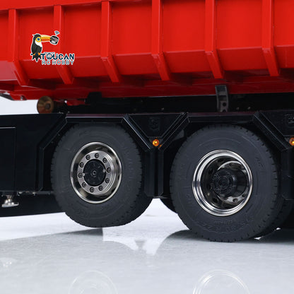 TOUCAN 1/14 RC Hydraulic Crane Truck 770S RTR 10X10 3Speed Metal Dumper Fly Jib Arm Rear Lift Steer Axle Wheel Reduction Diff Lock
