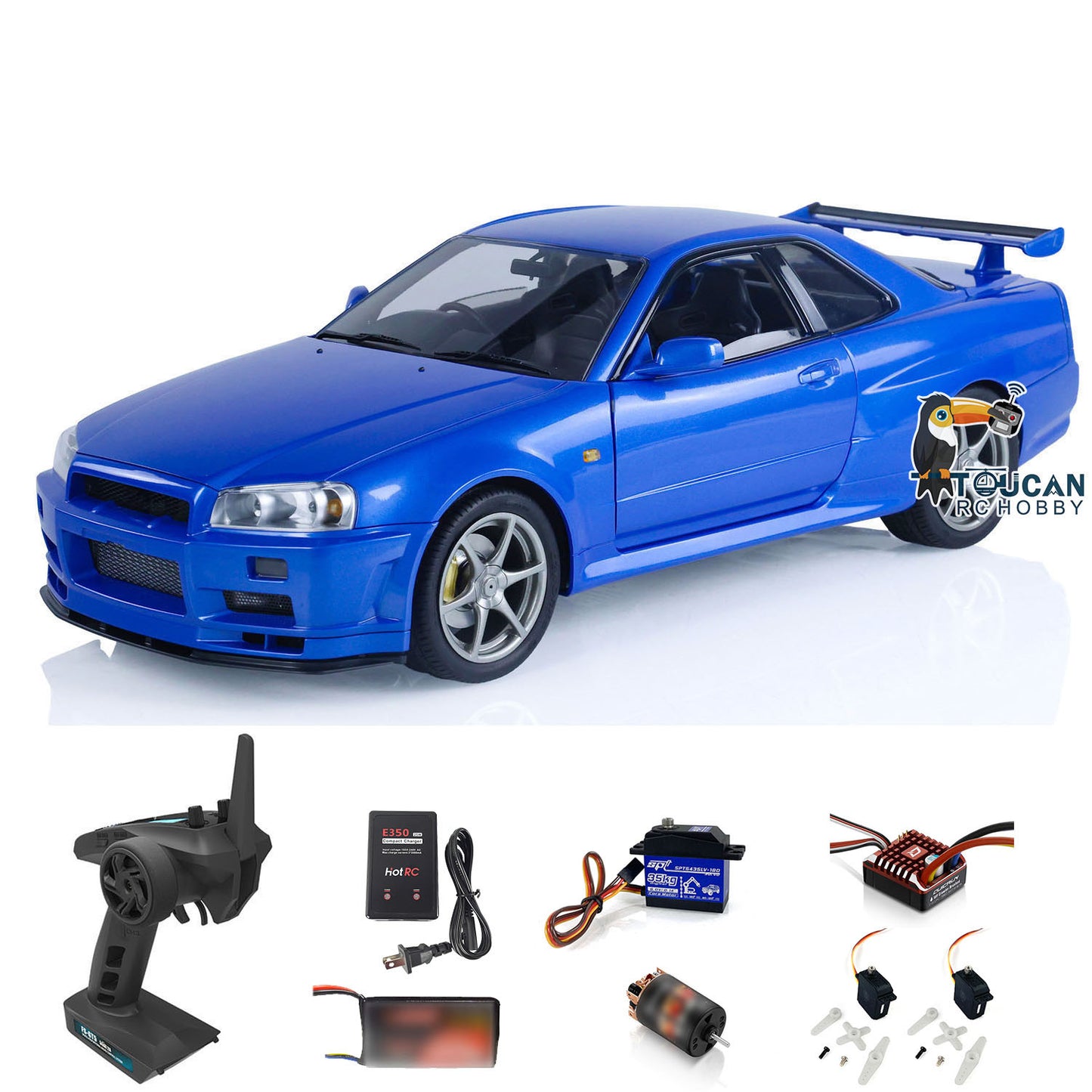 Capo 1/8 RTR 4x4 4WD R34 Assembled Painted RC Racing Drifting Car With Brushed Motor ESC