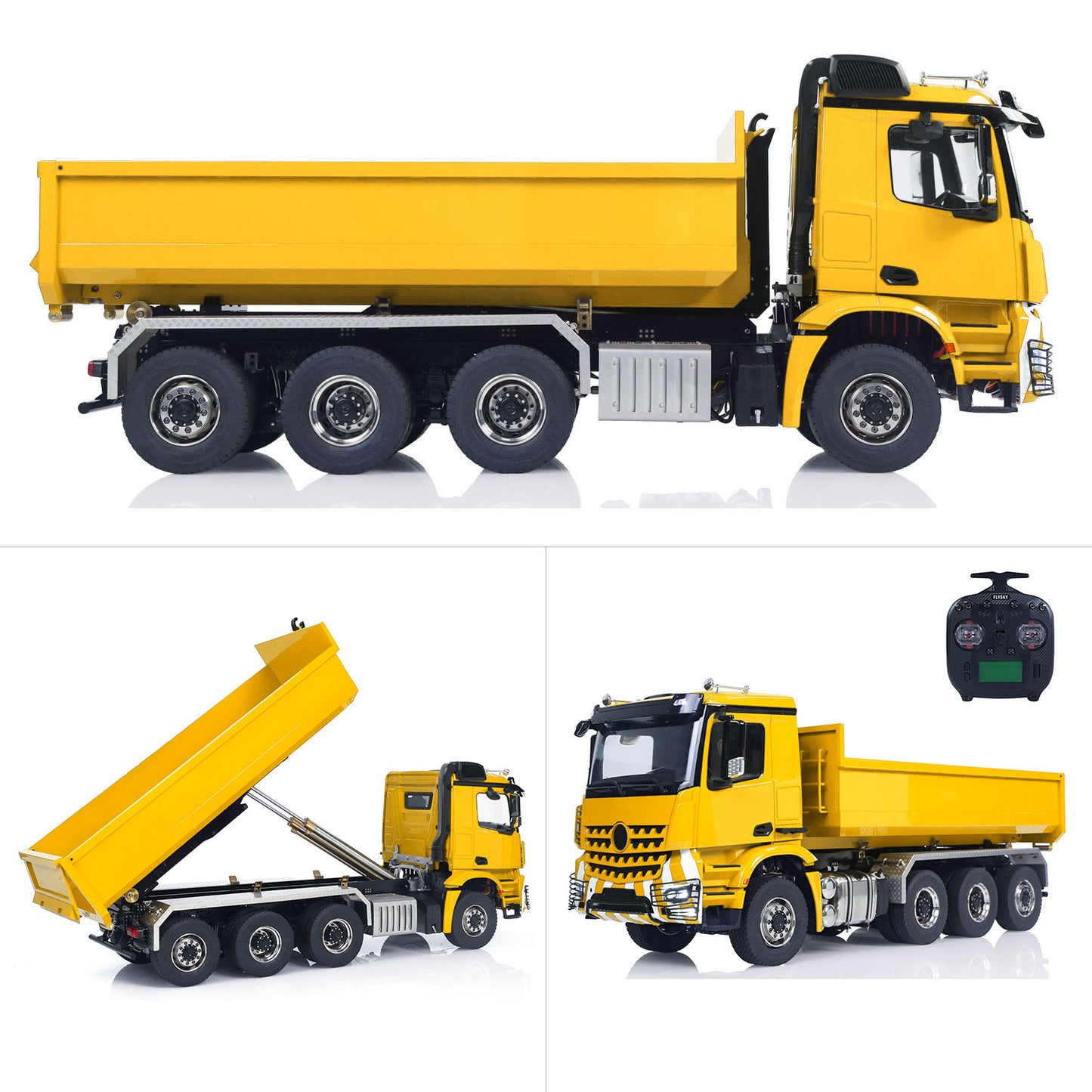 1/14 8x8 Metall RC PNP Hydraulisch lackiert montiert Roll On/Off Muldenkipper