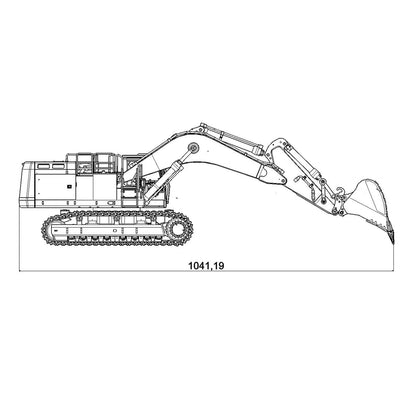 Metall 1/14 374F Hydraulische RC Bagger Fernbedienung Engineering Fahrzeuge RTR