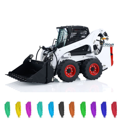 LESU 1/14 RC Metall Hydraulische Aoue LT5H Lackiert Montiert PNP Rädern Kompaktlader A0008