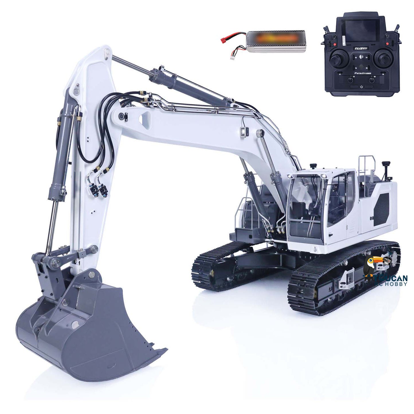 LESU 1/14 Aoue Metal Painted Assembled RTR LR945 Hydraulic RC Excavator Digger B0016