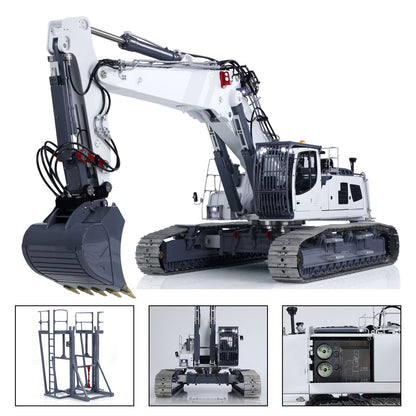 Machine lourde 1/14 RC Excavatrice entièrement hydraulique LESU LR960 Pelle de chantier