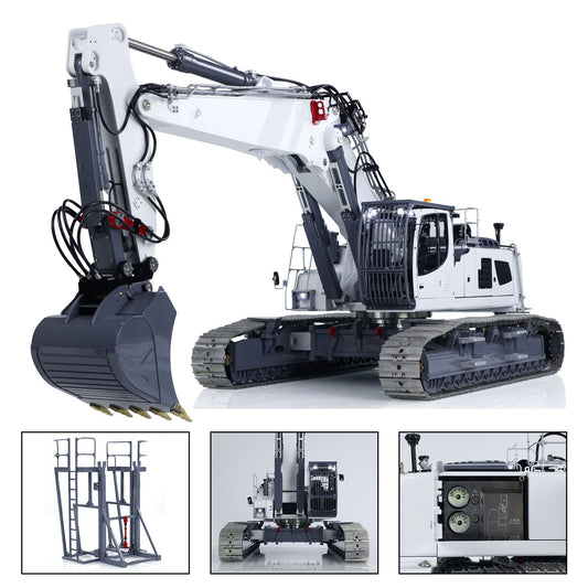 Heavy Machine 1/14 RC Full Hydraulic Excavator LESU LR960 Construction Digger