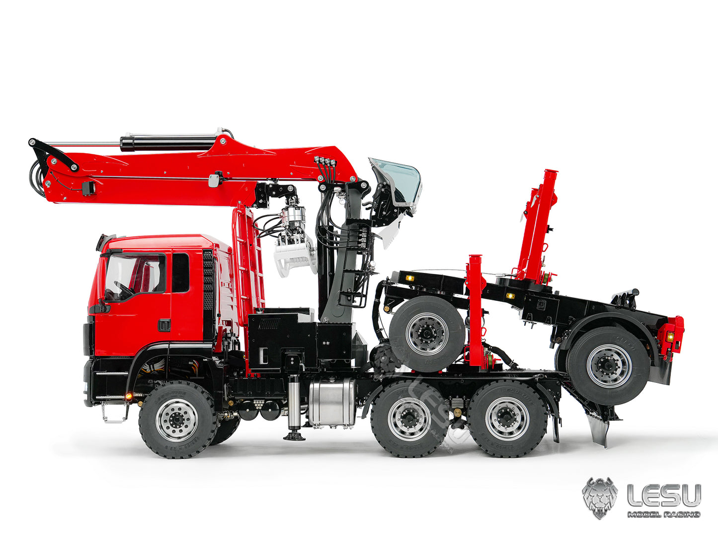 Deposit New Product Pre-order LESU 1/14 Metal RC Logging Truck Hydraulic Crane Tractor Lorry