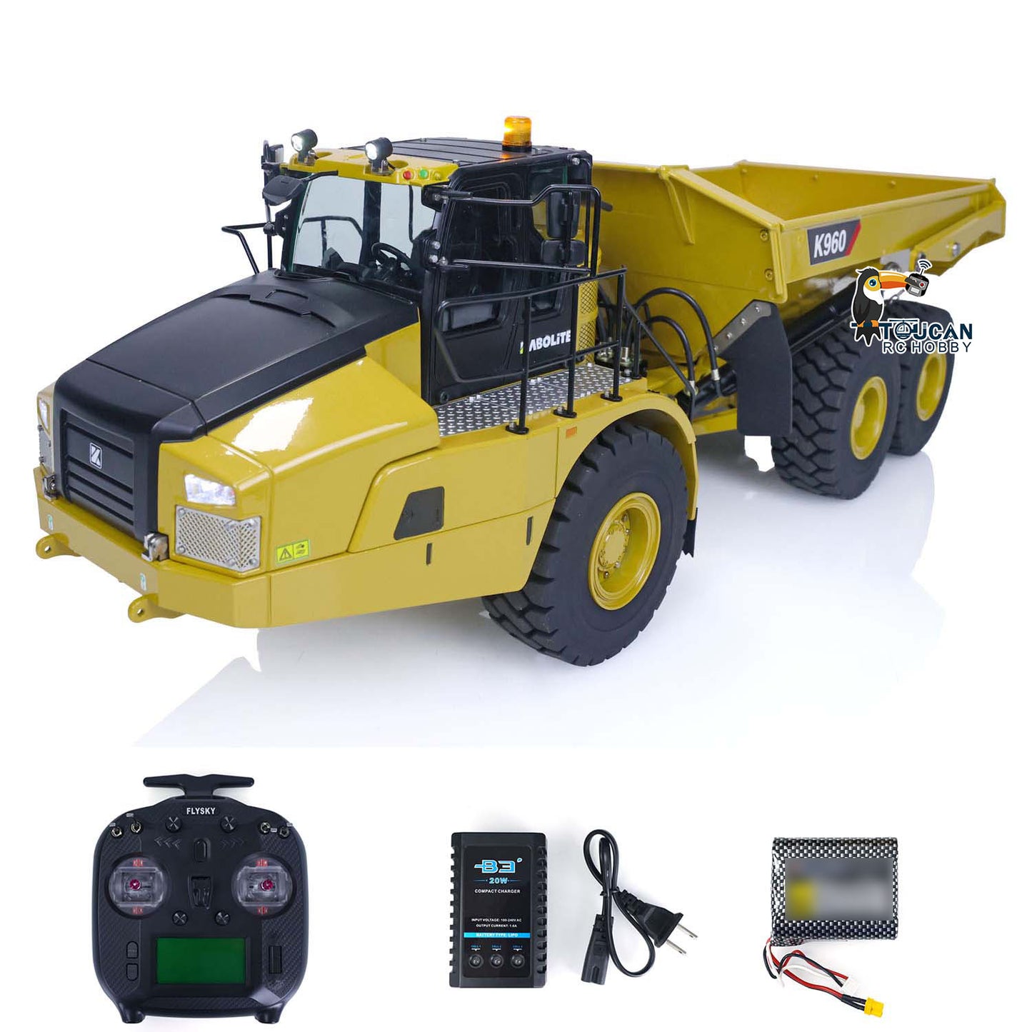 ONLY ONE US STOCK KABOLITE K960 1/20 RC Hydraulic Articulated Truck 6x6 Remote Control Dumper Cars