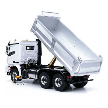 6X6 Metal Chassis 3348 RC Hydraulic Dumper 1/14 Radio Controlled Tipper NO Lock Light Sound Radio Battery Construction Truck RTR